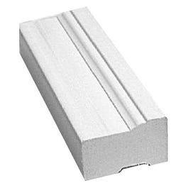 Brickmould, White PVC, 1.25 x 2-In. x 8-Ft.