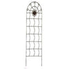 Garden Trellis, Aztec, Rust Steel, 72 x 24-In.