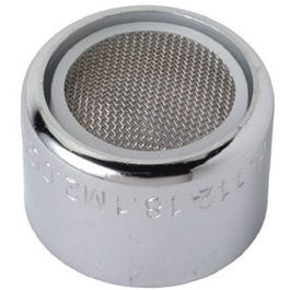 Faucet Aerator, Female, Chrome-Plated Brass, 55/64-In.