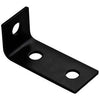 Corner Brace, Black Steel, 3.5-In.