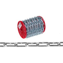 2/0 Zinc Coil Chain, 125-Ft.