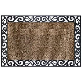 AstroTurf Scraper Doormat, Stems and Leaves, Earth Taupe, 24 x 36-In.