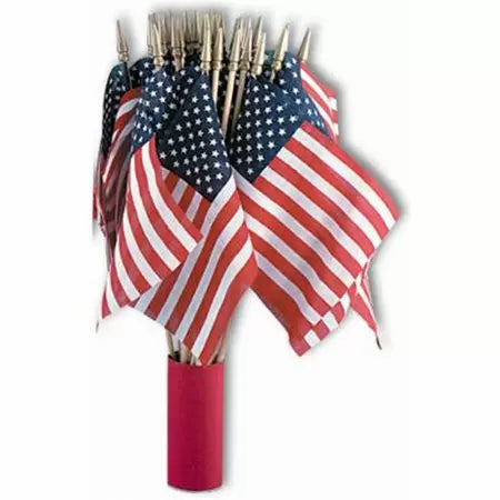 Annin Flagmakers 4 x 6 in. US Hand Flag, Pack Of 48 (4