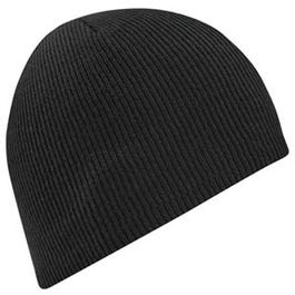 Beanie Hat, Black Acrylic