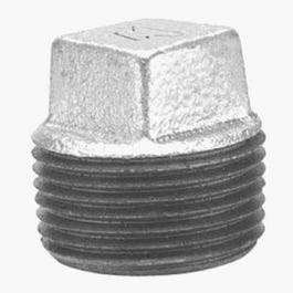 Pipe Fitting, Galvanized Plug, 3/8-In.