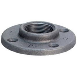 Black Pipe Fittings, Floor Flange, 1-In.