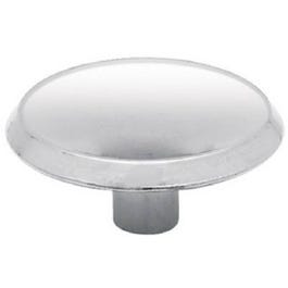 Cabinet Knob, Chrome Plated, 1.5-In. Round