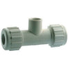 PVC Compression Pipe Tee, 0.5-In.