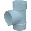 PVC Pipe Sewer Drain Bull Nose Tee, 3-In.