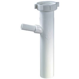 Dishwasher Branch Baffled Tailpiece, White Plastic