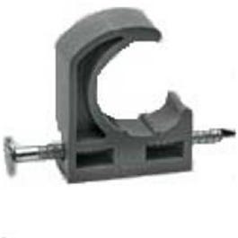 Pipe Hanger Full Clamps, Plastic, 12-Pk., .75-In.