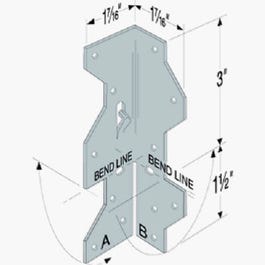 Framing Angle Z-Max, 90-Degree Angle, 18-Gauge Steel, 3 x 5-In.