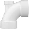 Charlotte Pipe 3 In. x 3 In. x 1-1/2 In. 90D PVC Lowheel Inlet Elbow