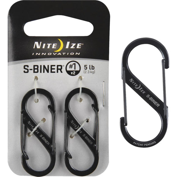 Nite Ize S-Biner Size 1 5 Lb. Capacity S-Clip Key Ring (2-Pack)