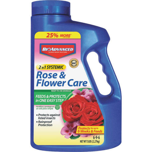 BioAdvanced 2-In-1 5 Lb. Ready To Use Granules Rose & Flower Care Insect Killer